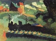 Wassily Kandinsky Murnaui Latkep Vasuttal es kastellyal oil